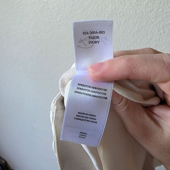 Rails Paige Creme Satin Mini Skirt Small - Picture 5 of 6